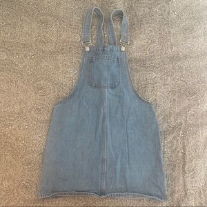 Light Wash Jean Overall Dress